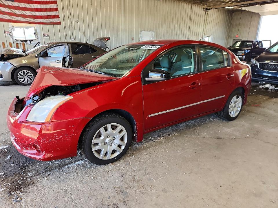 59653476 :رقم المزاد ، 3N1AB6AP8CL707385 vin ، 2012 Nissan Sentra مزاد بيع