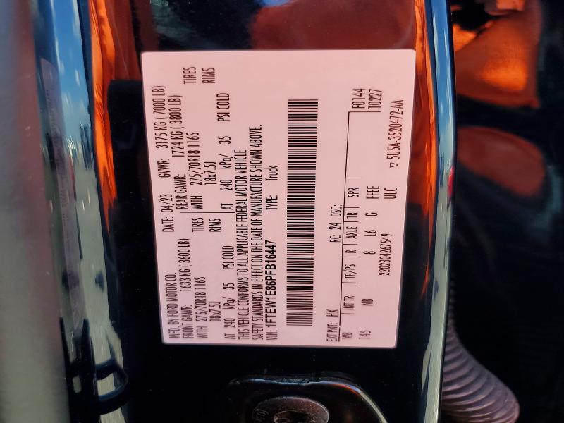 Aukcja sprzedaży 2023 Ford F150, vin: 1FTEW1E86PFB16447, numer aukcji: 62243286