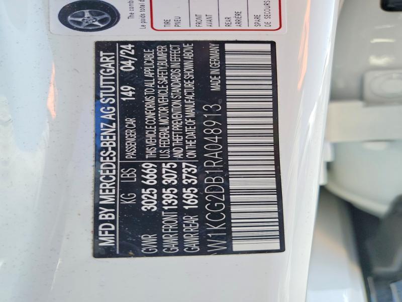 Aukcja sprzedaży 2024 Mercedes-benz Eqs Sedan, vin: W1KCG2DB1RA048913, numer aukcji: 60959926