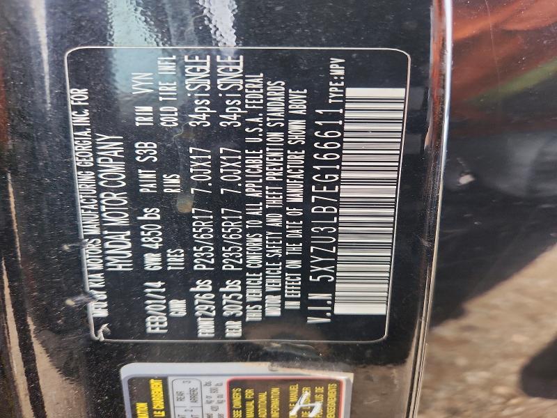Продажа на аукционе авто 2014 Hyundai Santa Fe Sport, vin: 5XYZU3LB7EG166611, номер лота: 62328476