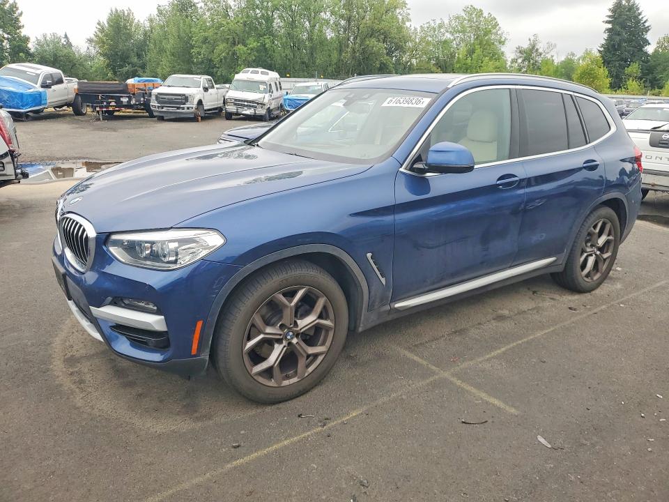 2021 Bmw X3 მანქანა იყიდება აუქციონზე, vin: 5UXTY5C0XM9F50078, აუქციონის ნომერი: 61639836