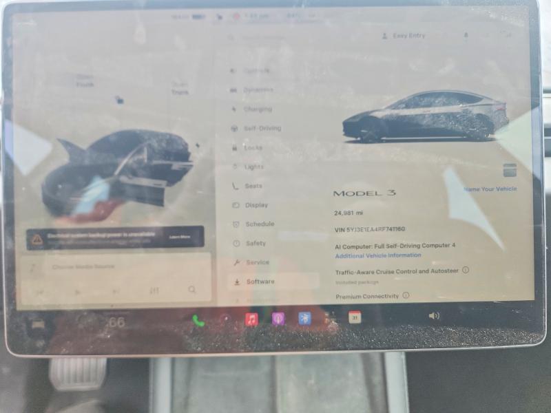 Aukcja sprzedaży 2024 Tesla Model 3, vin: 5YJ3E1EA4RF741160, numer aukcji: 61955446