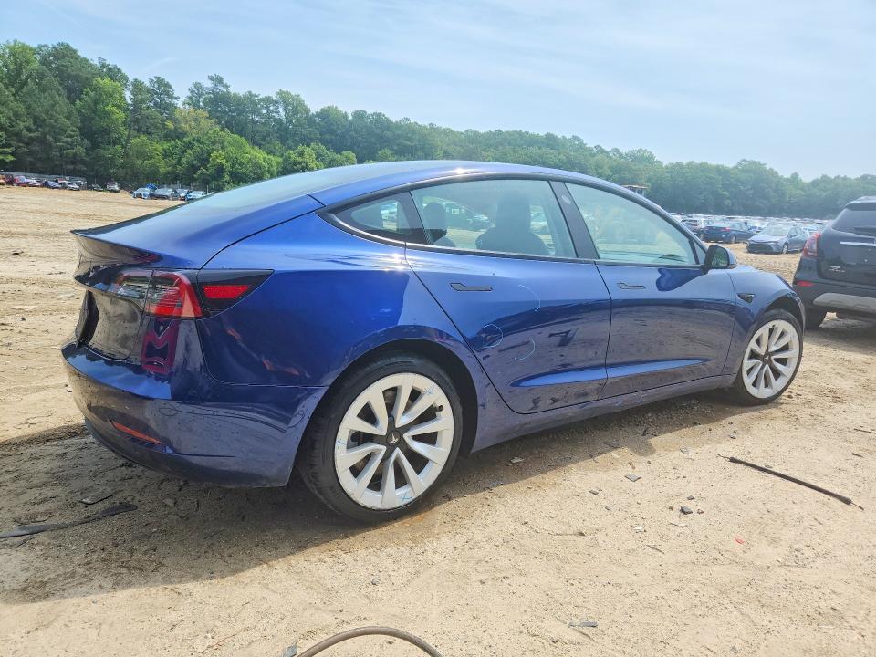 2022 Tesla Model 3 მანქანა იყიდება აუქციონზე, vin: 5YJ3E1EA9NF287417, აუქციონის ნომერი: 60142016