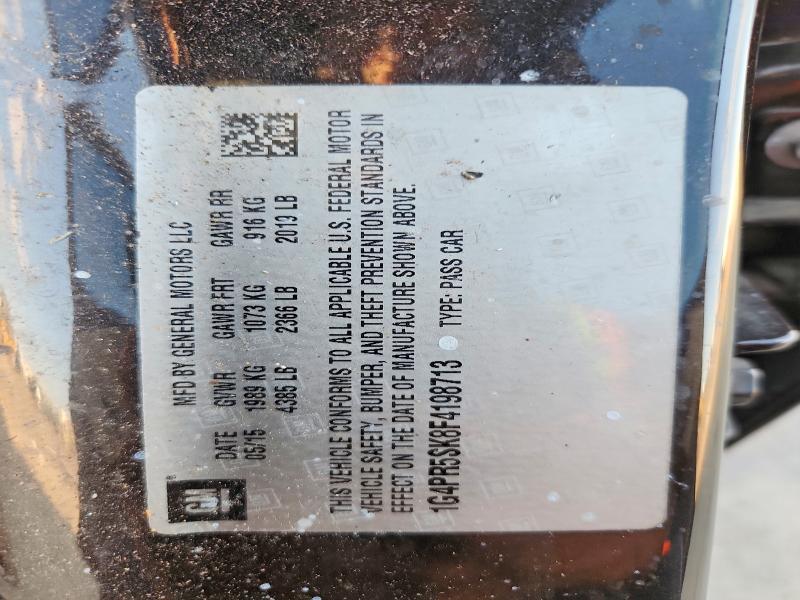 59360986 :رقم المزاد ، 1G4PR5SK8F4198713 vin ، 2015 Buick Verano مزاد بيع