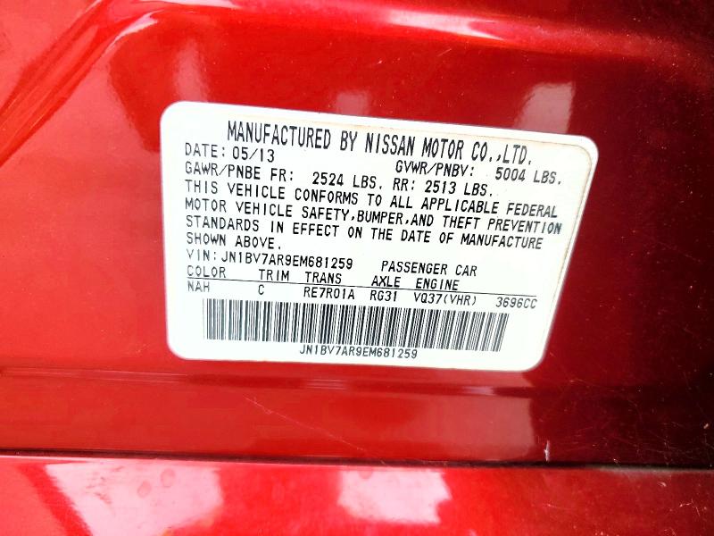 Aukcja sprzedaży 2014 Infiniti Q50, vin: JN1BV7AR9EM681259, numer aukcji: 59332956