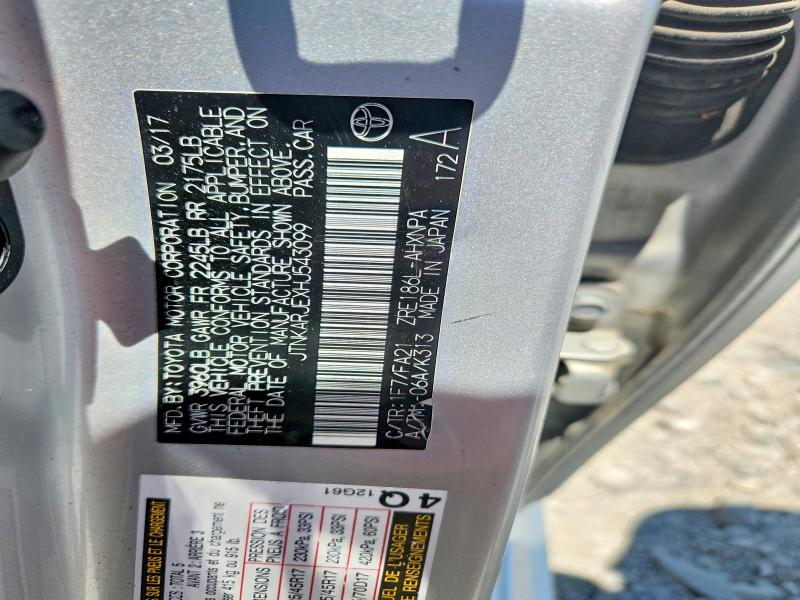 Aukcja sprzedaży 2017 Toyota Corolla Im, vin: JTNKARJEXHJ543099, numer aukcji: 60804056