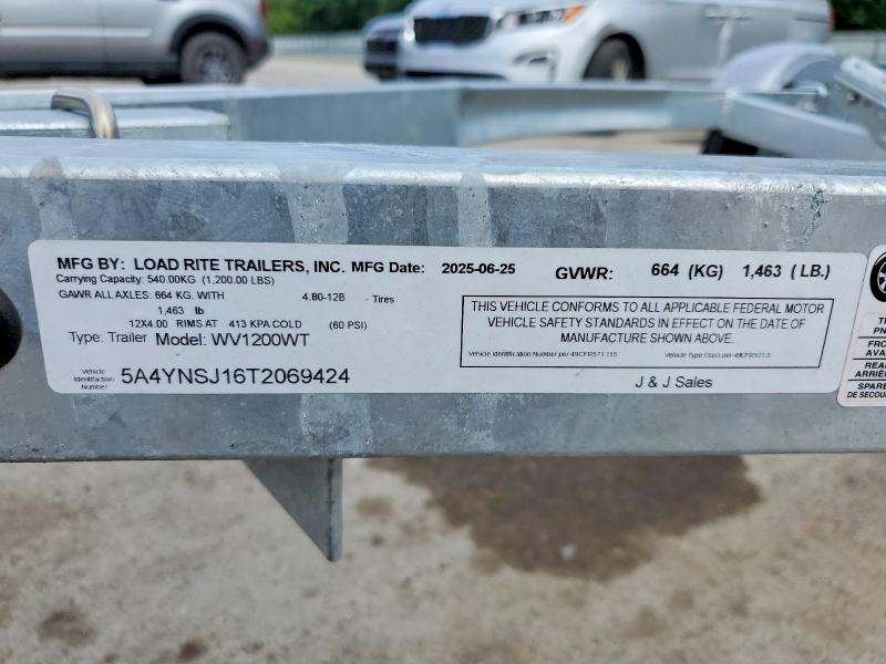 2026 Load Rite Unknown მანქანა იყიდება აუქციონზე, vin: 5A4YNSJ16T2069424, აუქციონის ნომერი: 58226966