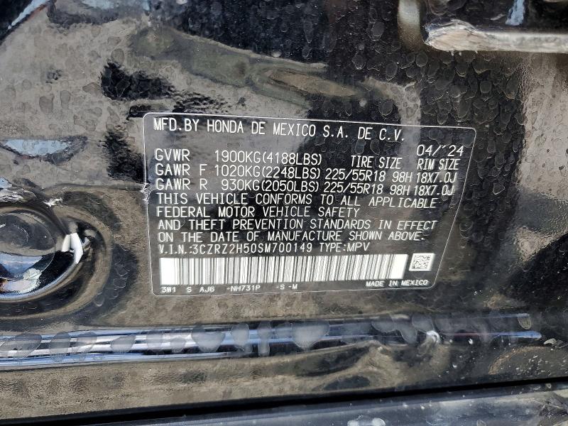 Продажа на аукционе авто 2025 Honda Hr-v, vin: 3CZRZ2H50SM700149, номер лота: 60368836