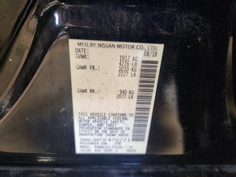 60158476 :رقم المزاد ، 1N4AL3AP7JC470721 vin ، 2018 Nissan Altima مزاد بيع