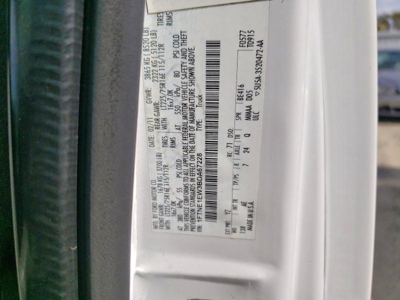 Продаж на аукціоні авто 2011 Ford Econoline, vin: 1FTNE1EW3BDA67228, номер лоту: 61349306