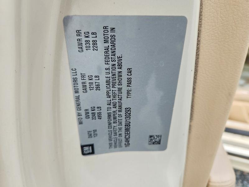 60820246 :رقم المزاد ، 1G4HC5EM6BU130293 vin ، 2011 Buick Lucerne مزاد بيع