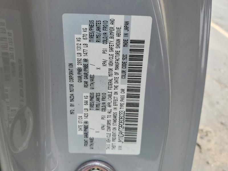 Продажа на аукционе авто 2024 Mazda Mx-5 Miata, vin: JM1NDAM72R0606033, номер лота: 61592946
