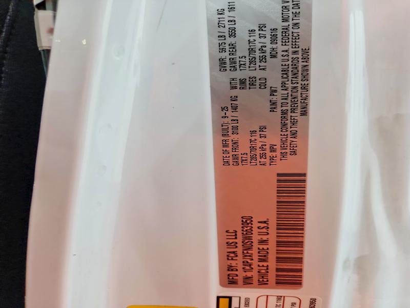2025 Jeep Wrangler მანქანა იყიდება აუქციონზე, vin: 1C4PJXFN0SW663950, აუქციონის ნომერი: 85627365