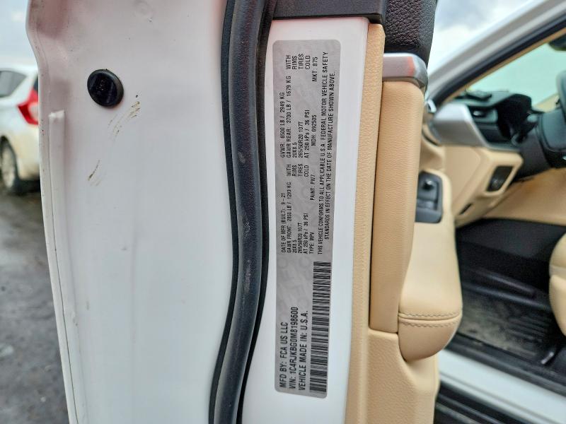 2021 Jeep Grand Cherokee მანქანა იყიდება აუქციონზე, vin: 1C4RJKBG0M8198600, აუქციონის ნომერი: 61621626