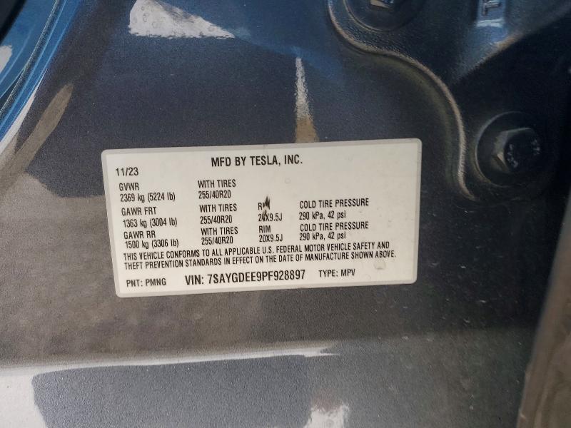 Aukcja sprzedaży 2023 Tesla Model Y, vin: 7SAYGDEE9PF928897, numer aukcji: 59191076