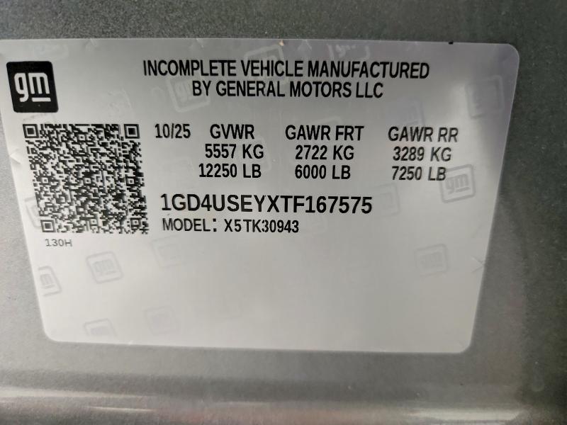 Продаж на аукціоні авто 2026 Gmc Sierra, vin: 1GD4USEYXTF167575, номер лоту: 61038386