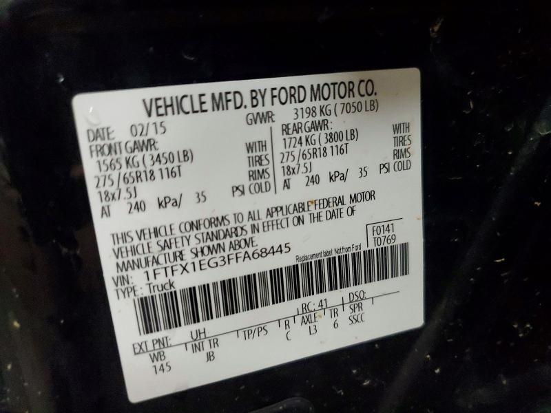 Продажа на аукционе авто 2015 Ford F150, vin: 1FTFX1EG3FFA68445, номер лота: 59838616
