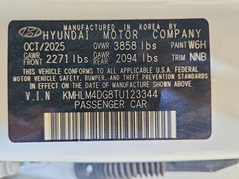 Продажа на аукционе авто 2026 Hyundai Elantra, vin: KMHLM4DG8TU123344, номер лота: 63198116