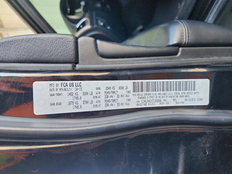 60883156 :رقم المزاد ، 1C4RJFAG1FC183838 vin ، 2015 Jeep Grand Cherokee مزاد بيع