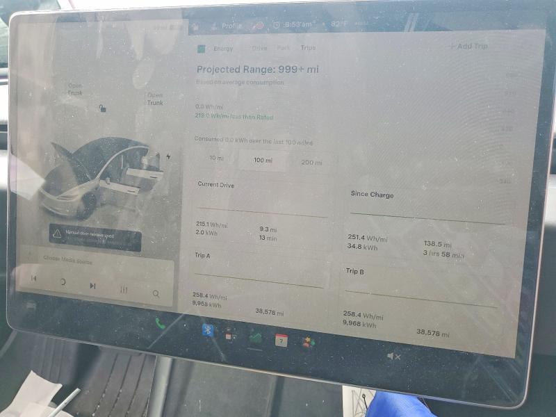 2025 Tesla Model 3 მანქანა იყიდება აუქციონზე, vin: 5YJ3E1EA5SF919549, აუქციონის ნომერი: 60295326