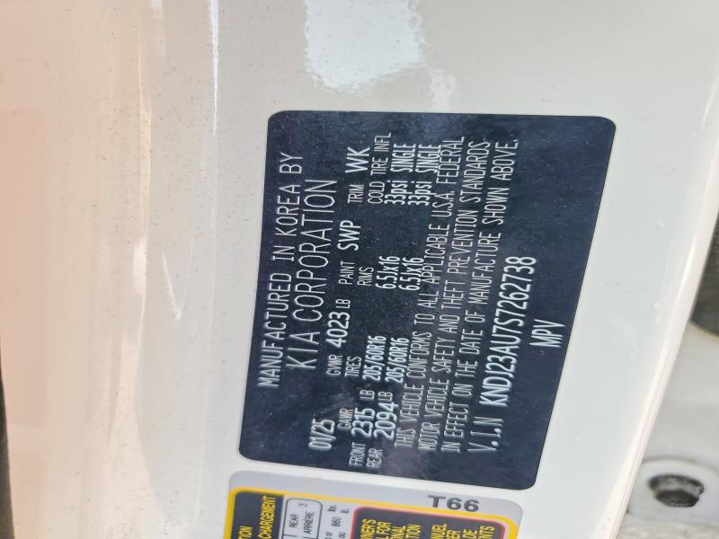 2025 Kia Soul მანქანა იყიდება აუქციონზე, vin: KNDJ23AU7S7262738, აუქციონის ნომერი: 60200136