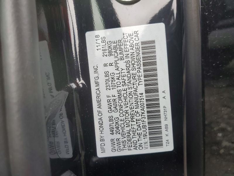 Продажа на аукционе авто 2019 Acura Tlx, vin: 19UUB1F37KA007514, номер лота: 59842936