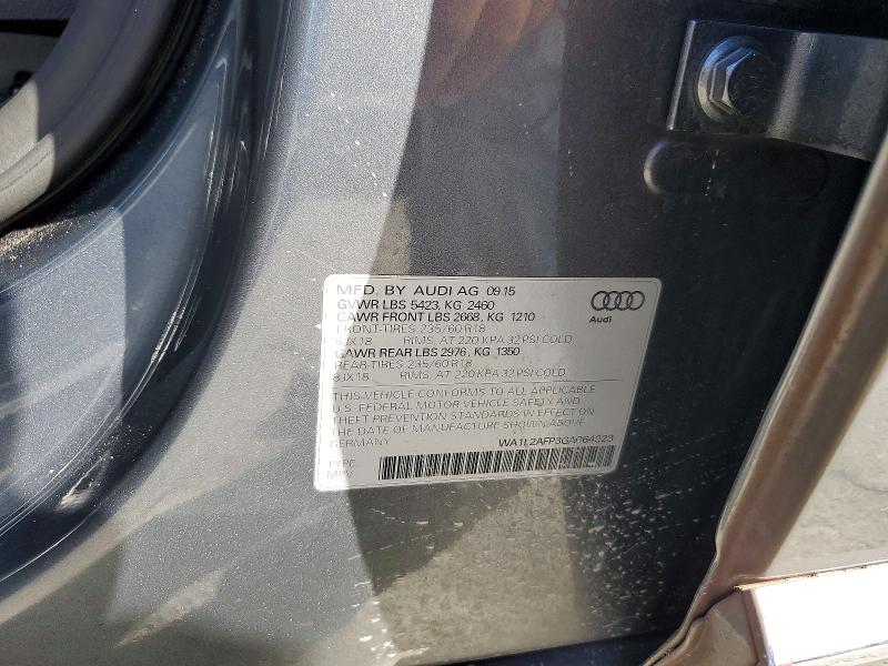 60242676 :رقم المزاد ، WA1L2AFP3GA064923 vin ، 2016 Audi Q5 مزاد بيع