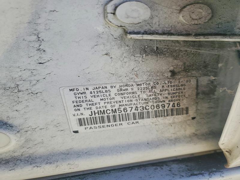 Продаж на аукціоні авто 2003 Honda Accord, vin: JHMCM56743C069746, номер лоту: 62977756