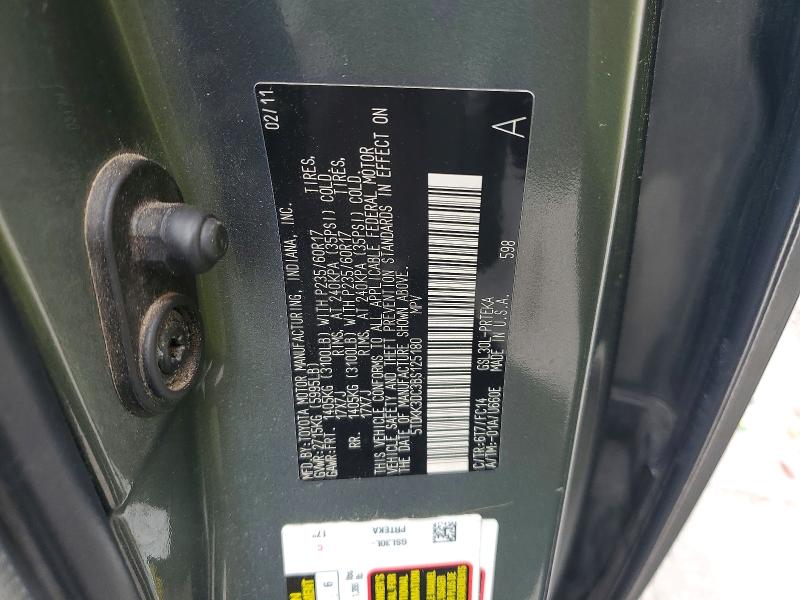 Продаж на аукціоні авто 2011 Toyota Sienna, vin: 5TDKK3DC3BS125180, номер лоту: 62047696