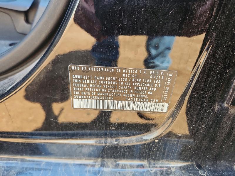 Продажа на аукционе авто 2014 Volkswagen Jetta, vin: 3VWB07AJXEM356885, номер лота: 63345776