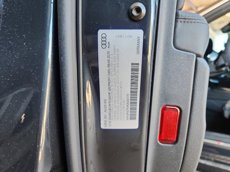 Продаж на аукціоні авто 2019 Audi A5, vin: WAUENCF59KA024173, номер лоту: 61561486