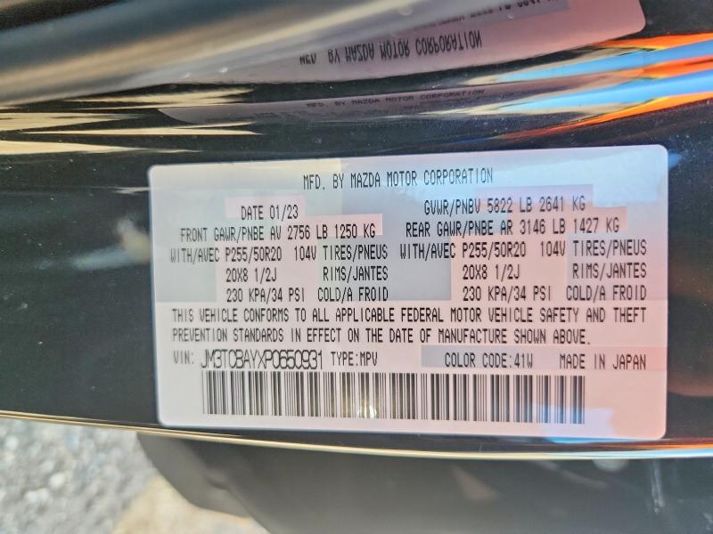 Продаж на аукціоні авто 2023 Mazda Cx-9, vin: JM3TCBAYXP0650931, номер лоту: 62484206