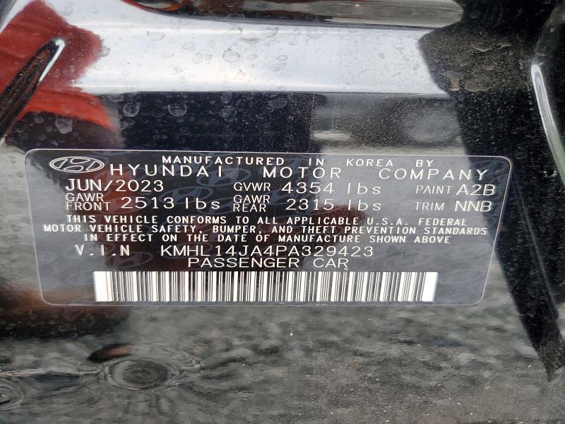 Aukcja sprzedaży 2023 Hyundai Sonata, vin: KMHL14JA4PA329423, numer aukcji: 62910506