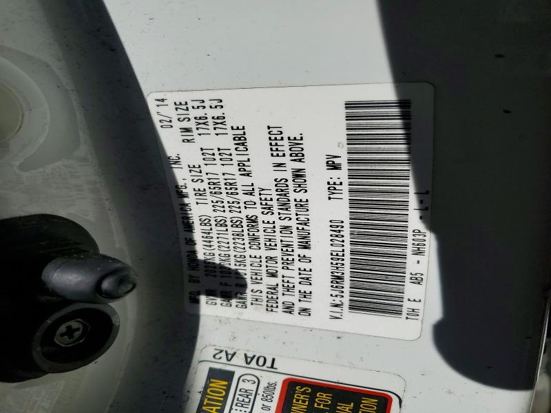 Продаж на аукціоні авто 2014 Honda Cr-v, vin: 5J6RM3H59EL028490, номер лоту: 60668836