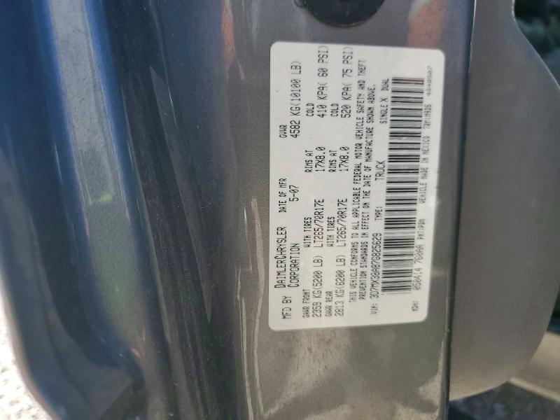 60391016 :رقم المزاد ، 3D7MX38A87G825629 vin ، 2007 Dodge Ram 3500 مزاد بيع