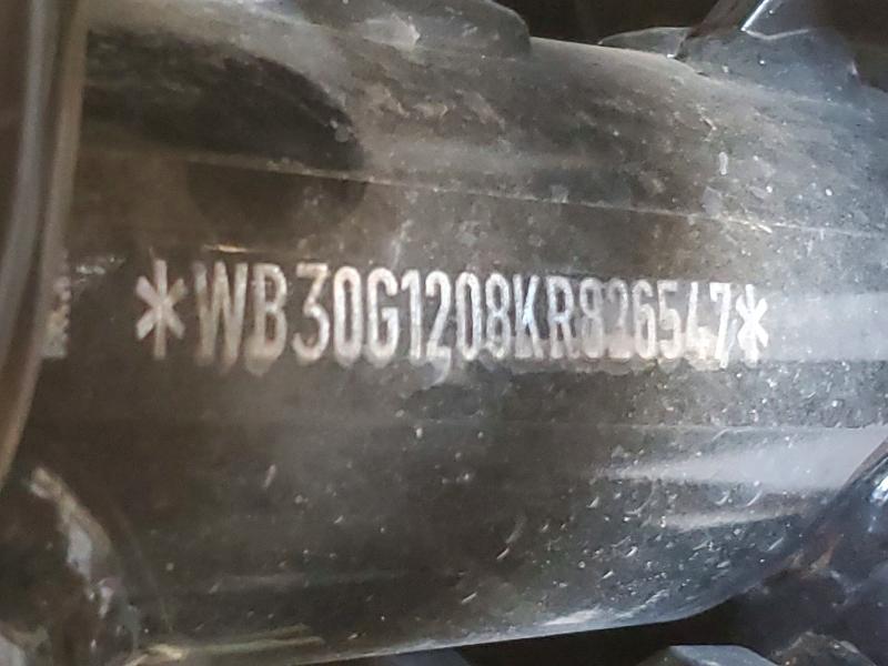 2019 Bmw G310 მანქანა იყიდება აუქციონზე, vin: WB30G1208KR826547, აუქციონის ნომერი: 61174266