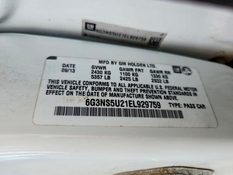 61888276 :رقم المزاد ، 6G3NS5U21EL929759 vin ، 2014 Chevrolet Caprice مزاد بيع