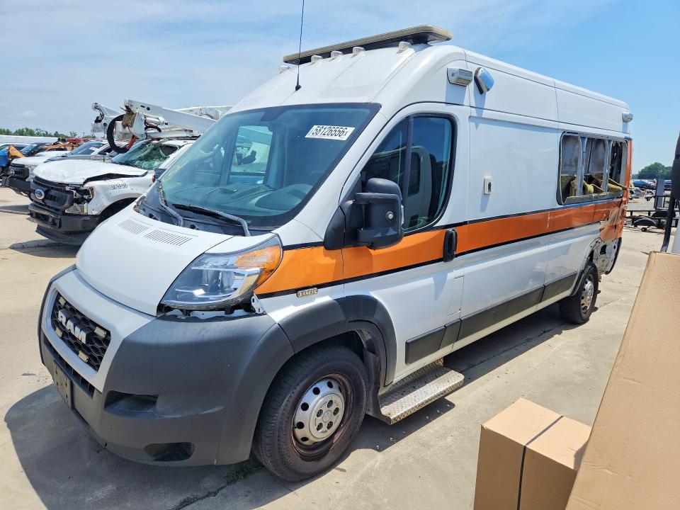 58126556 :رقم المزاد ، 3C6TRVDG8LE122731 vin ، 2020 Ram Promaster 2500 مزاد بيع