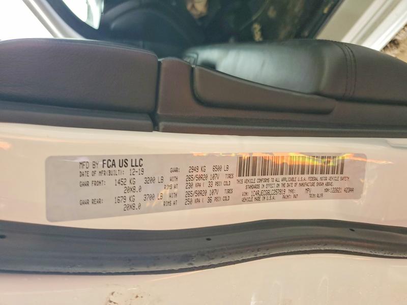 Продажа на аукционе авто 2020 Jeep Grand Cherokee, vin: 1C4RJECG6LC257919, номер лота: 60670656