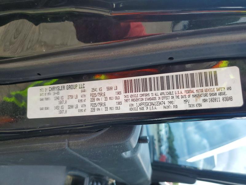 Aukcja sprzedaży 2010 Jeep Liberty, vin: 1J4PP2GK3AW123474, numer aukcji: 61505806