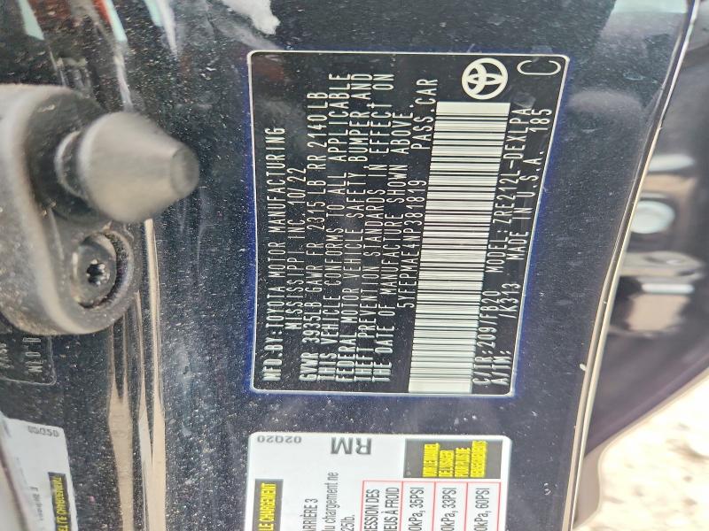 Aukcja sprzedaży 2022 Toyota Corolla, vin: 5YFEPMAE4NP381819, numer aukcji: 62072696