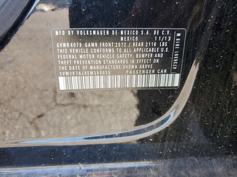 63185916 :رقم المزاد ، 3VW2K7AJXEM393039 vin ، 2014 Volkswagen Jetta مزاد بيع