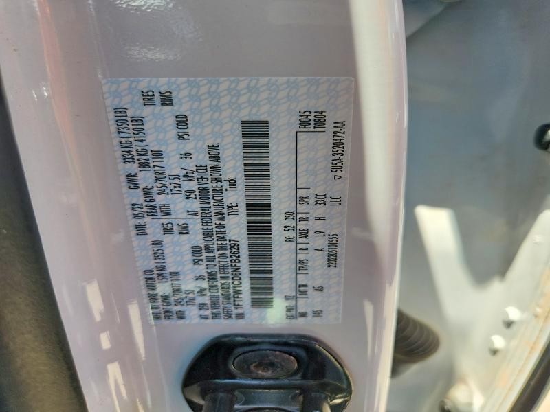 59776886 :رقم المزاد ، 1FTFW1CD6NFB26297 vin ، 2022 Ford F150 مزاد بيع