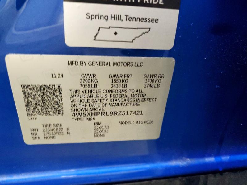 Auction sale of the 2024 Acura Zdx, vin: 4W5XHPRL9RZ517421, lot number: 62105276