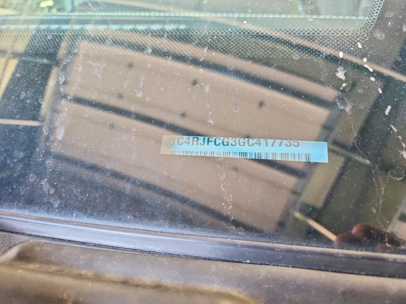 Продаж на аукціоні авто 2016 Jeep Grand Cherokee, vin: 1C4RJFCG3GC417735, номер лоту: 61765356