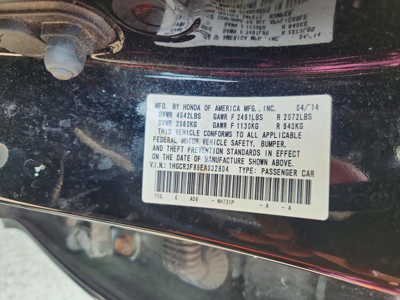 60871466 :رقم المزاد ، 1HGCR3F85EA032804 vin ، 2014 Honda Accord مزاد بيع