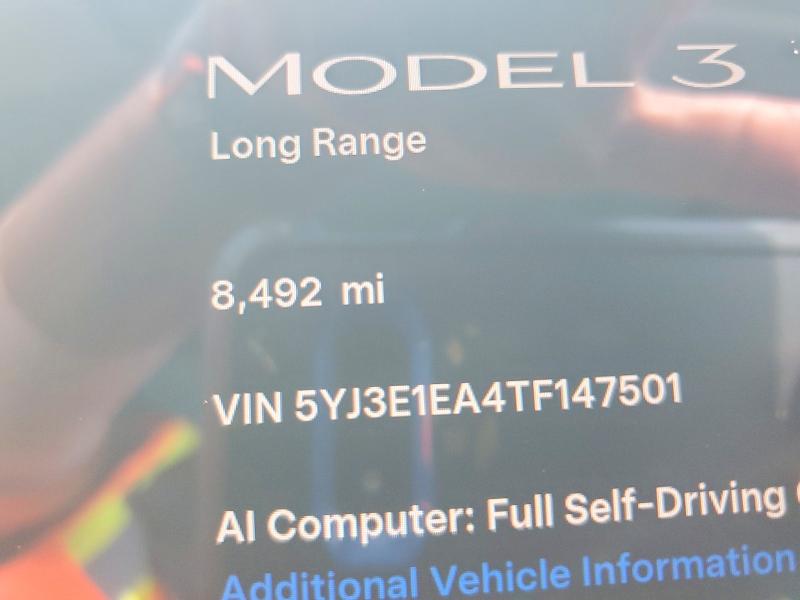 Aukcja sprzedaży 2026 Tesla Model 3, vin: 5YJ3E1EA4TF147501, numer aukcji: 59265606