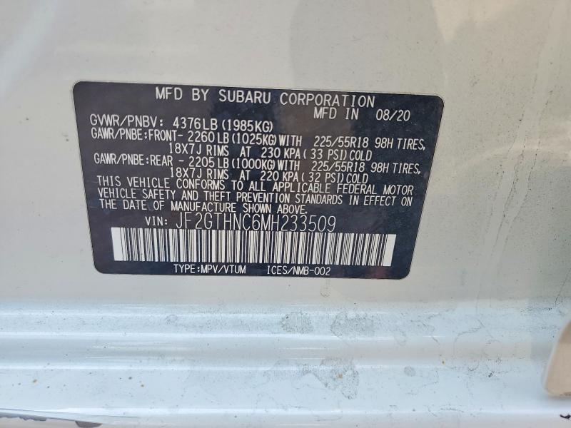 Продажа на аукционе авто 2021 Subaru Crosstrek, vin: JF2GTHNC6MH233509, номер лота: 59631966