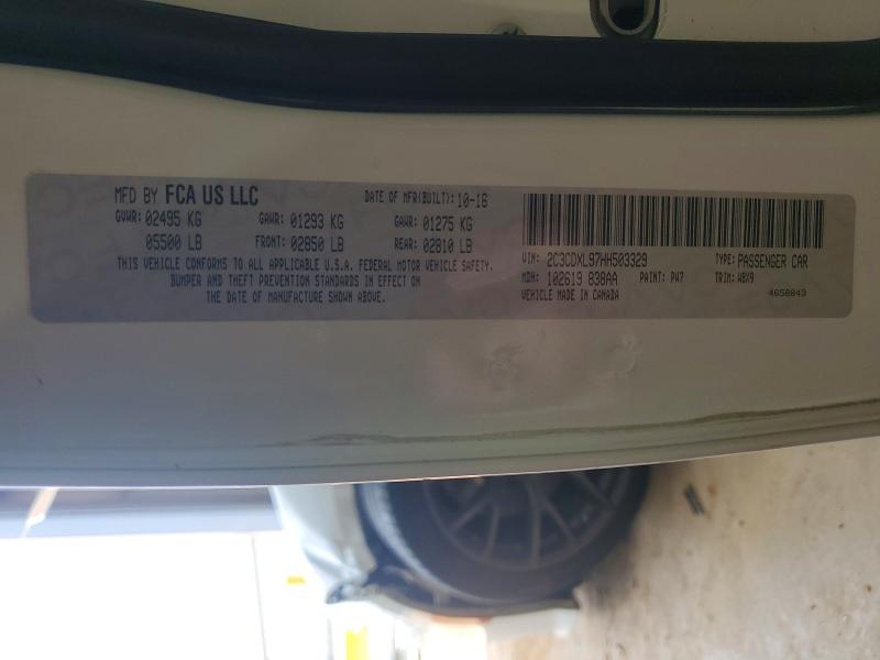 59282676 :رقم المزاد ، 2C3CDXL97HH503329 vin ، 2017 Dodge Charger مزاد بيع