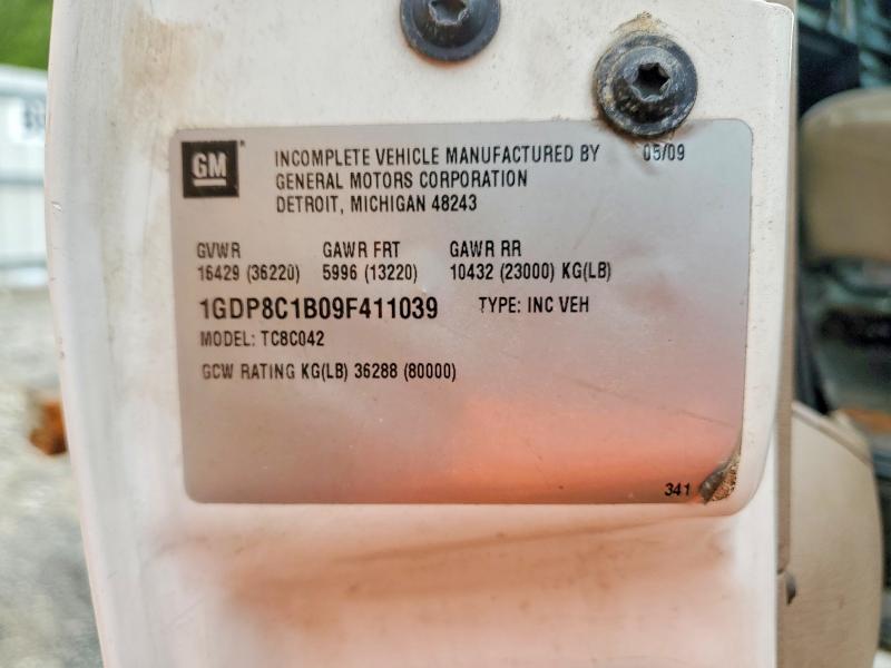 Продажа на аукционе авто 2009 Gmc C8500, vin: 1GDP8C1B09F411039, номер лота: 59029406